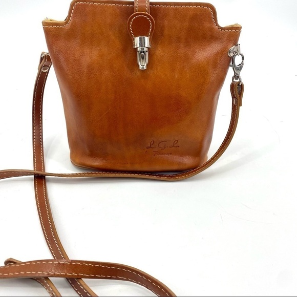 LGL Firenze Florence Italy leather handbag - Picture 1 of 11
